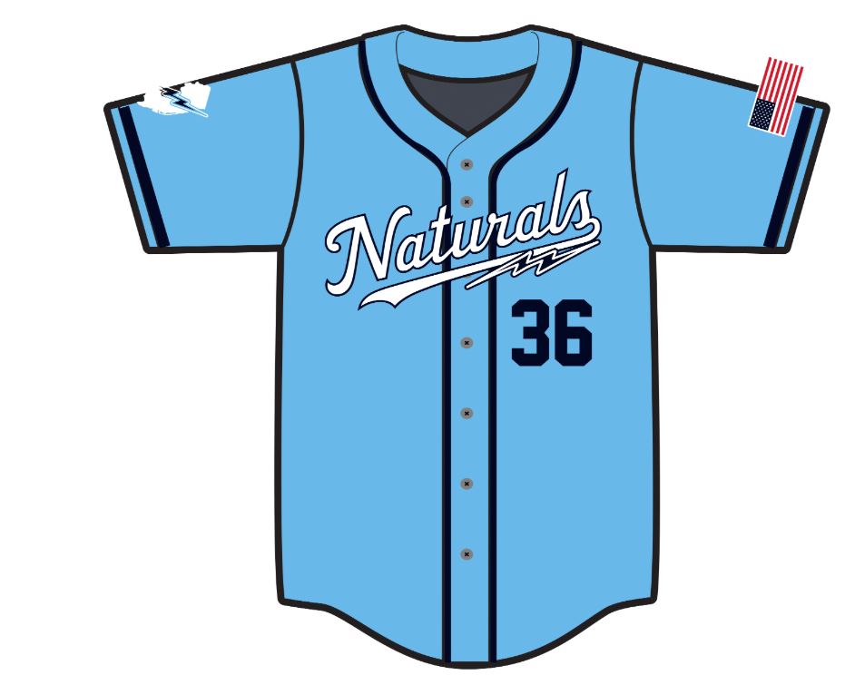 Naturals Full Button Team Jersey