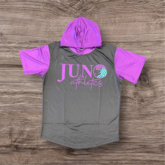 Juno Black Purple SS Hoodie