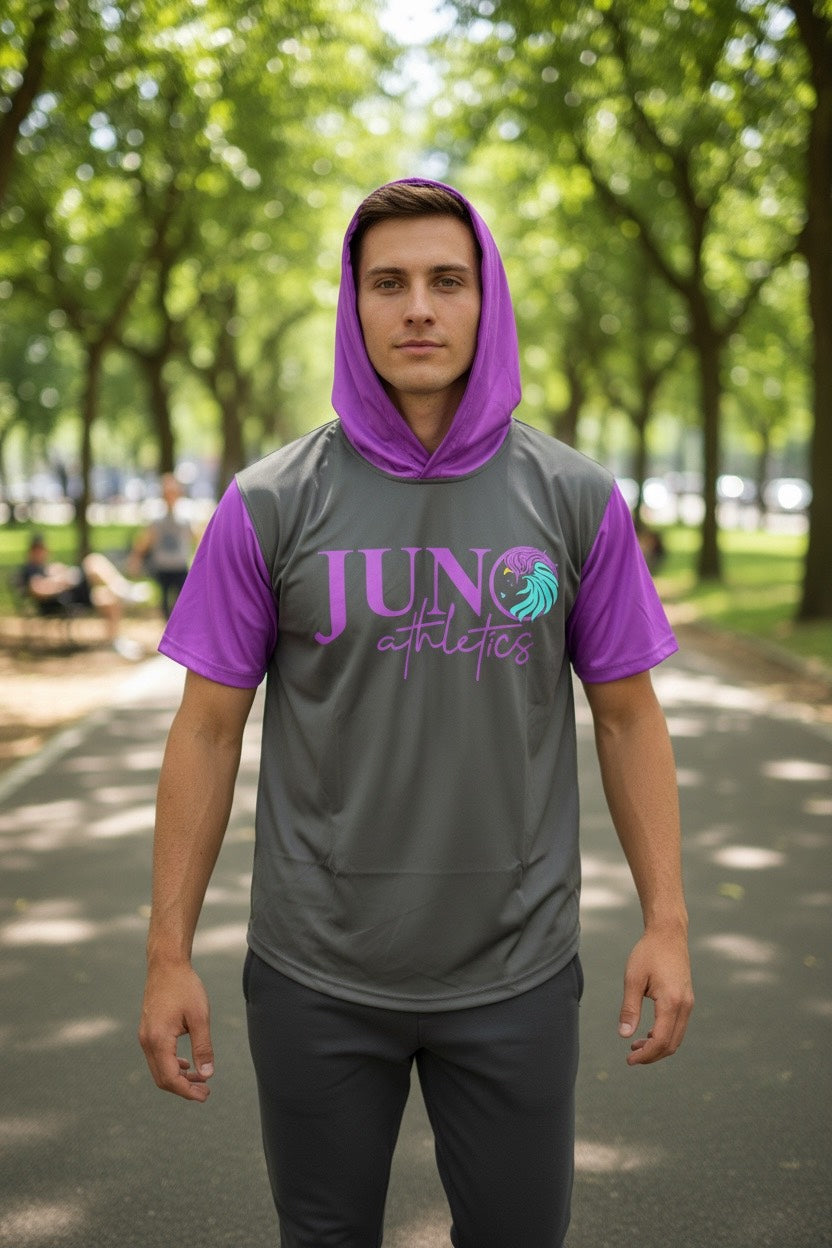 Juno Black Purple SS Hoodie