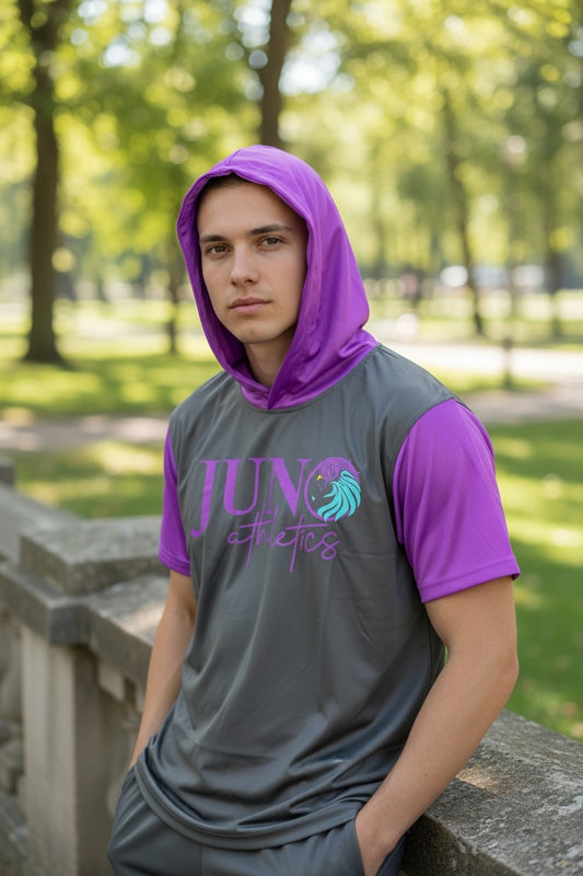 Juno Black Purple SS Hoodie