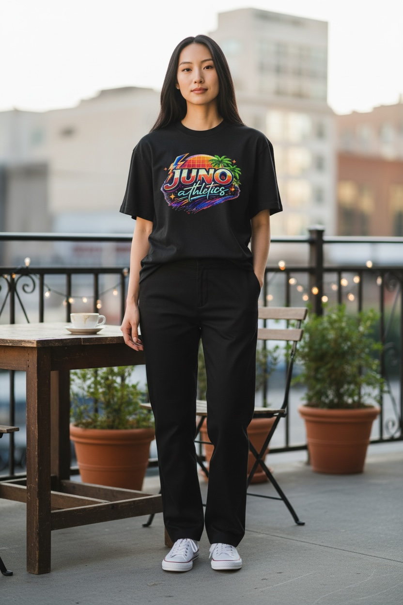 Juno Tropical Short sleeve Tri-Blend Tee
