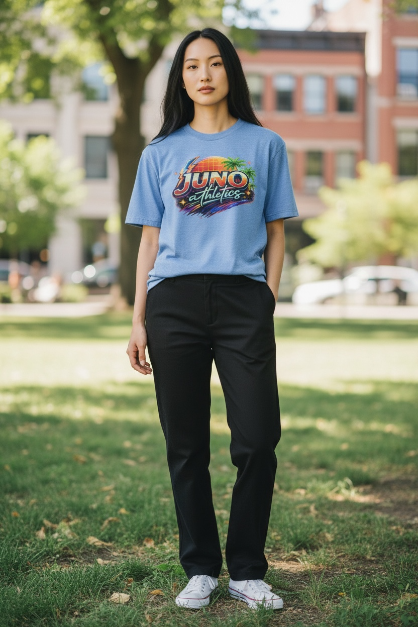 Juno Tropical Short sleeve Tri-Blend Tee