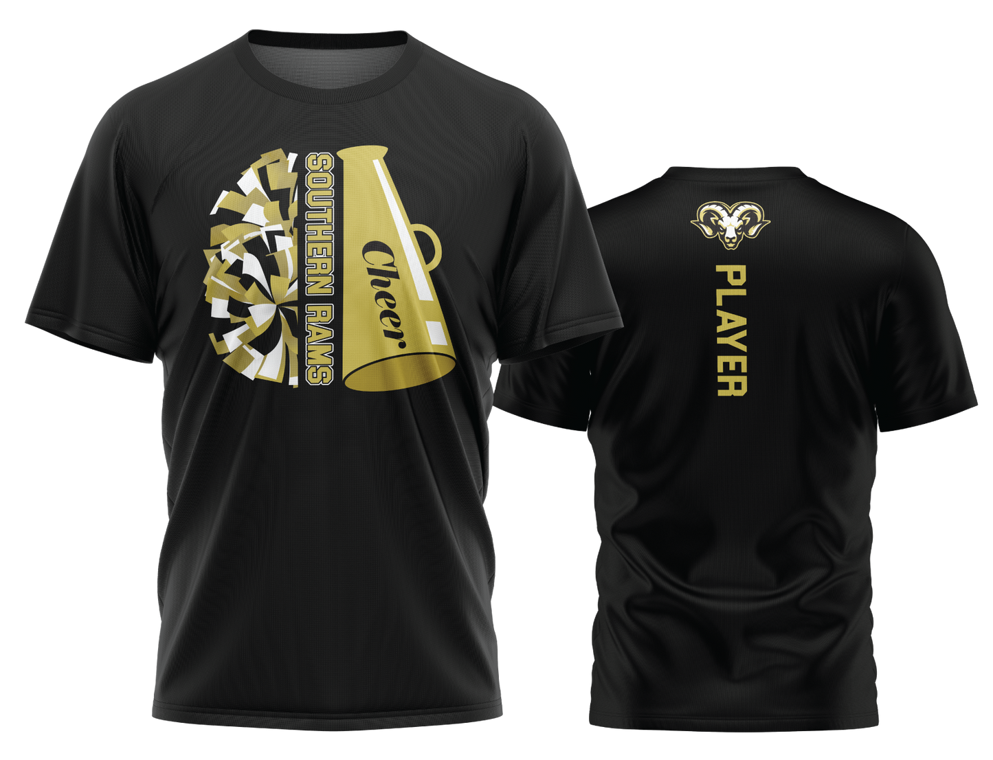 Southern Rams Vertical Megaphone tee