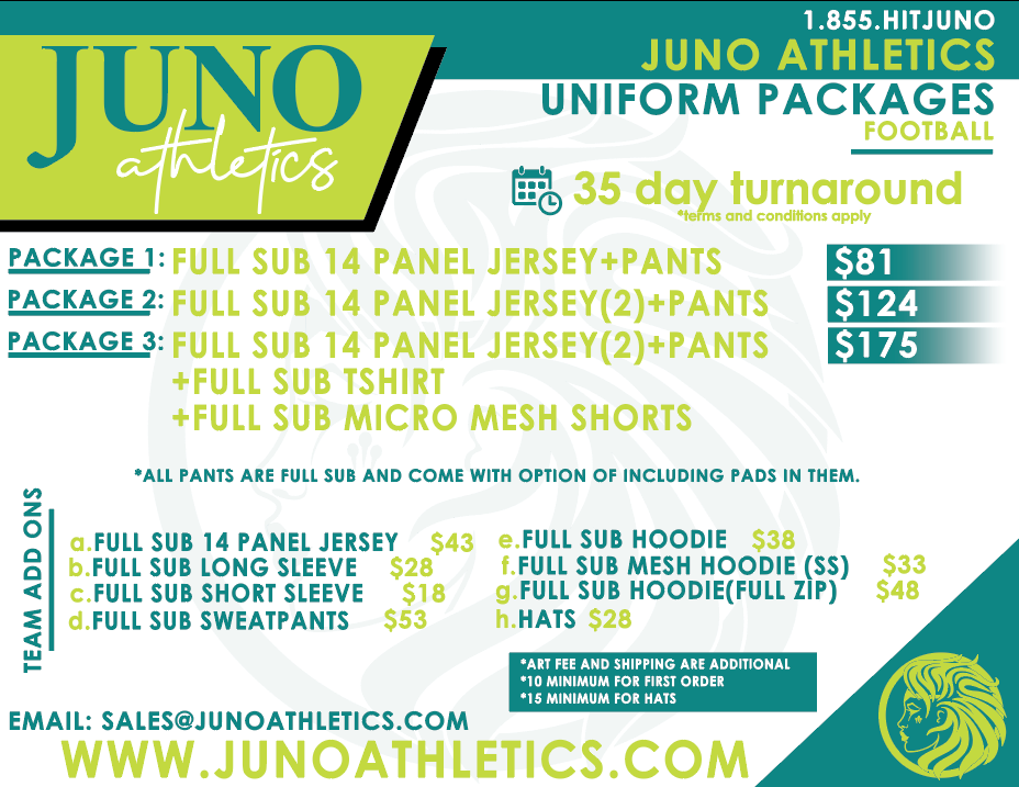 Football Uniform Packages