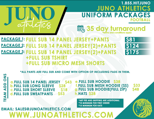 Football Uniform Packages